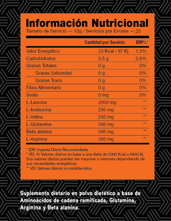 BCAA 8.1.1 + GLUTAMINA 250G