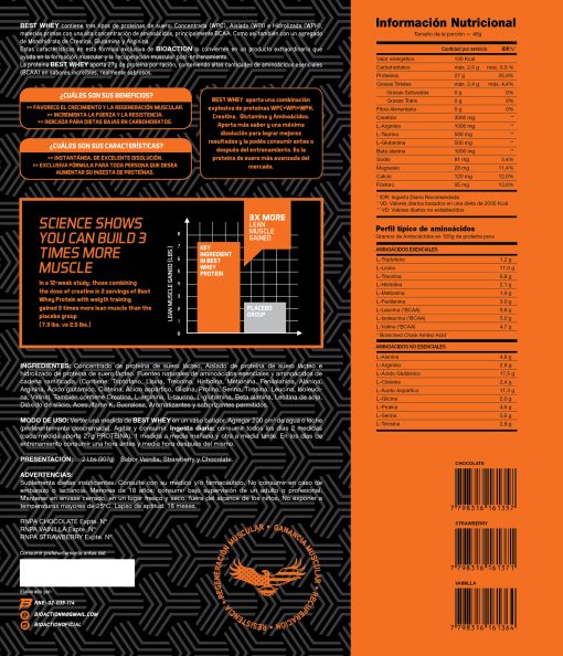 BEST WHEY PROTEIN CON CREATINA 2LBS