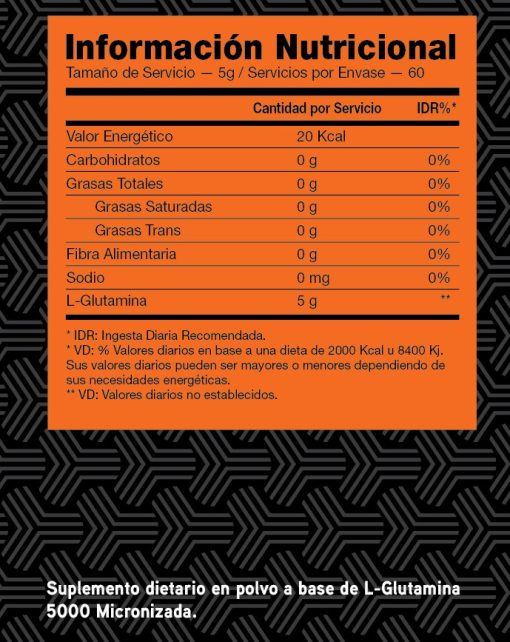 GLUTAMINE MICRONIZED 300G