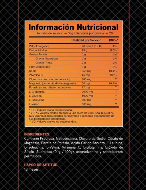 ISODRINK BEBIDA ISOTÓNICA 600G