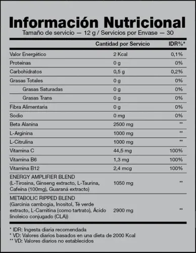 SLASH RIPPED PRE WORKOUT 360G