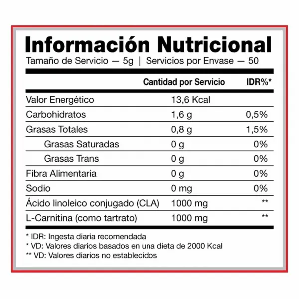 CLA + CARNITINA 250G
